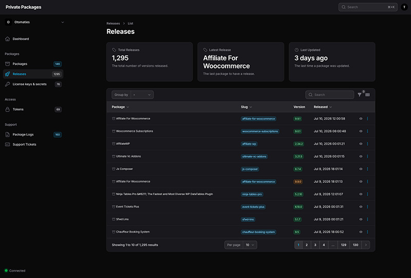 Plugin releases